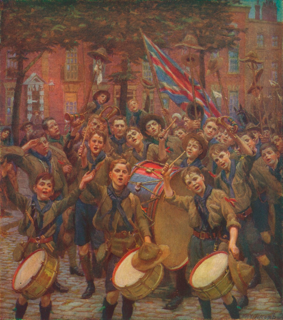 Baş İzci tezahürat, c1914 1928 by William Holt Yates Titcomb