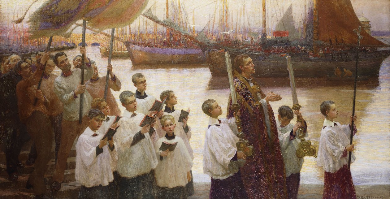 Rogasyon Günü, Cornwall, by William Holt Yates Titcomb