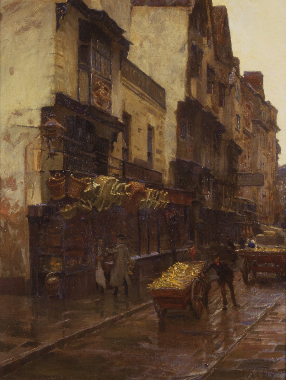 The Cradle of the Wills Tobacco Firm, Mary-le-Port Street, Bristol, c.1902 (tuval üzerine yağlı boya) by William Holt Yates Titcomb