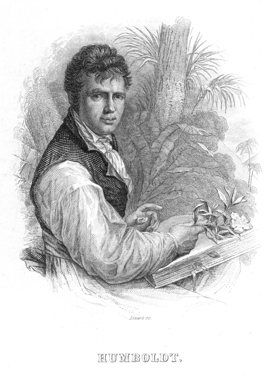 Alexander von Humboldt, Alman doğa bilimci, c1830 by William Home Lizars