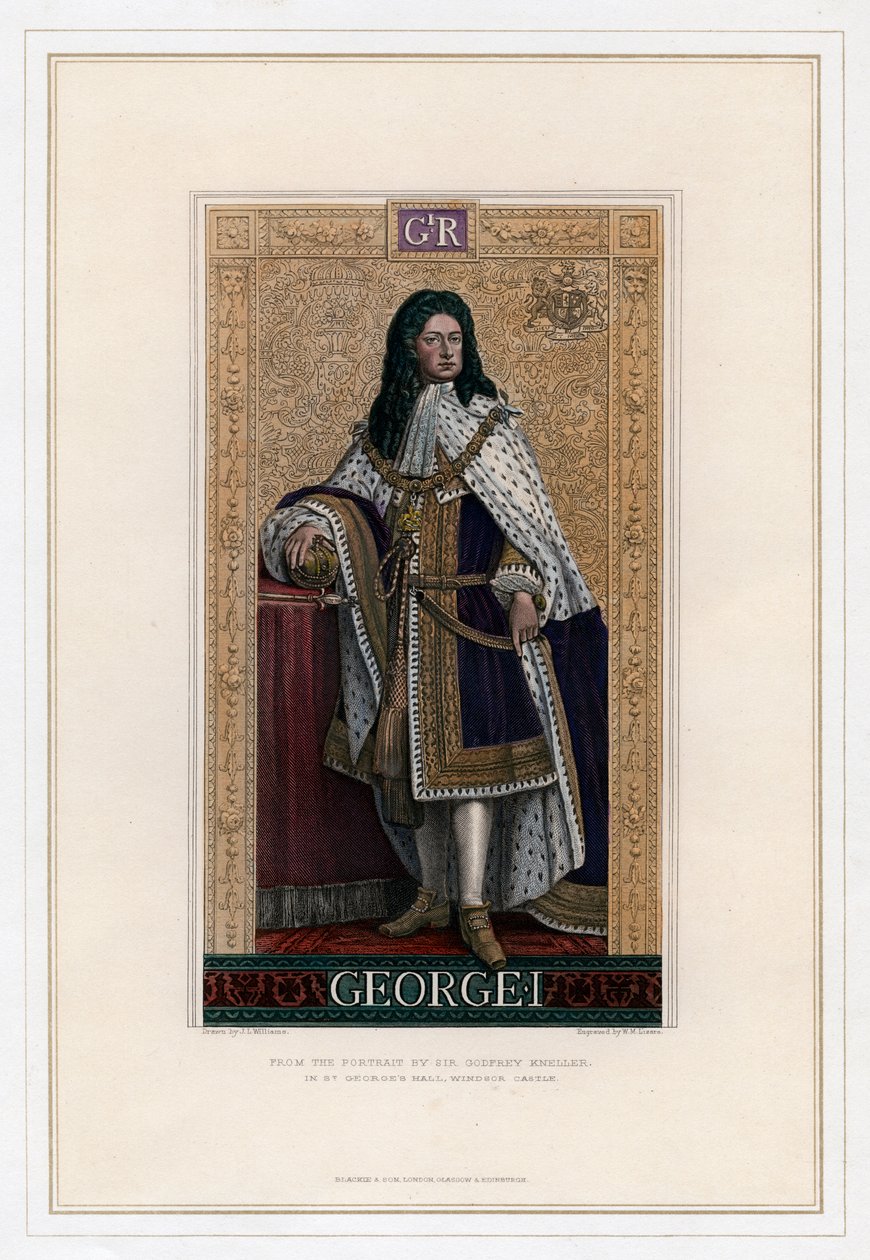 George I, Büyük Britanya Kralı by William Home Lizars