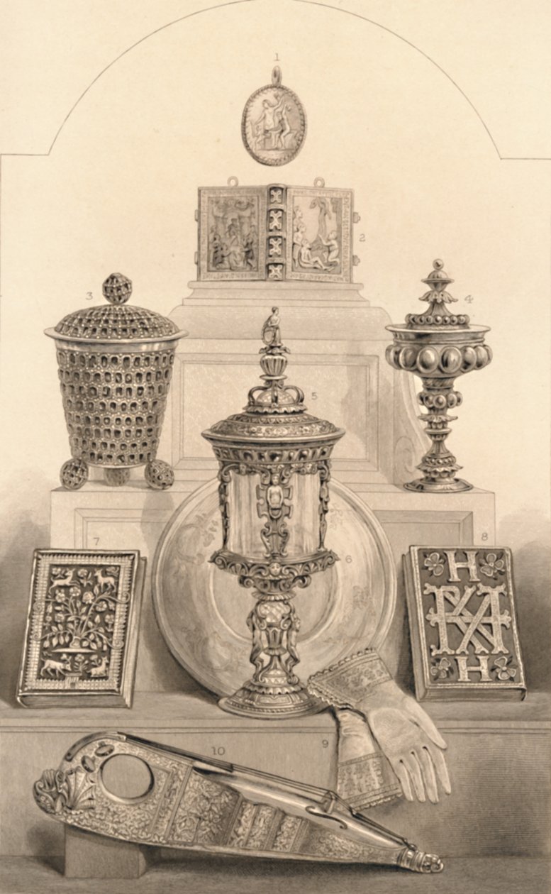 Kraliçe Elizabeth ile İlişkili Kalıntılar, 1886 by William Home Lizars