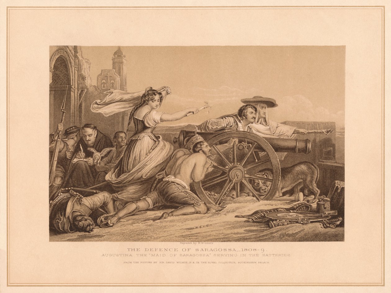 Saragoosa Savunması, 1808-9, 1878 by William Home Lizars