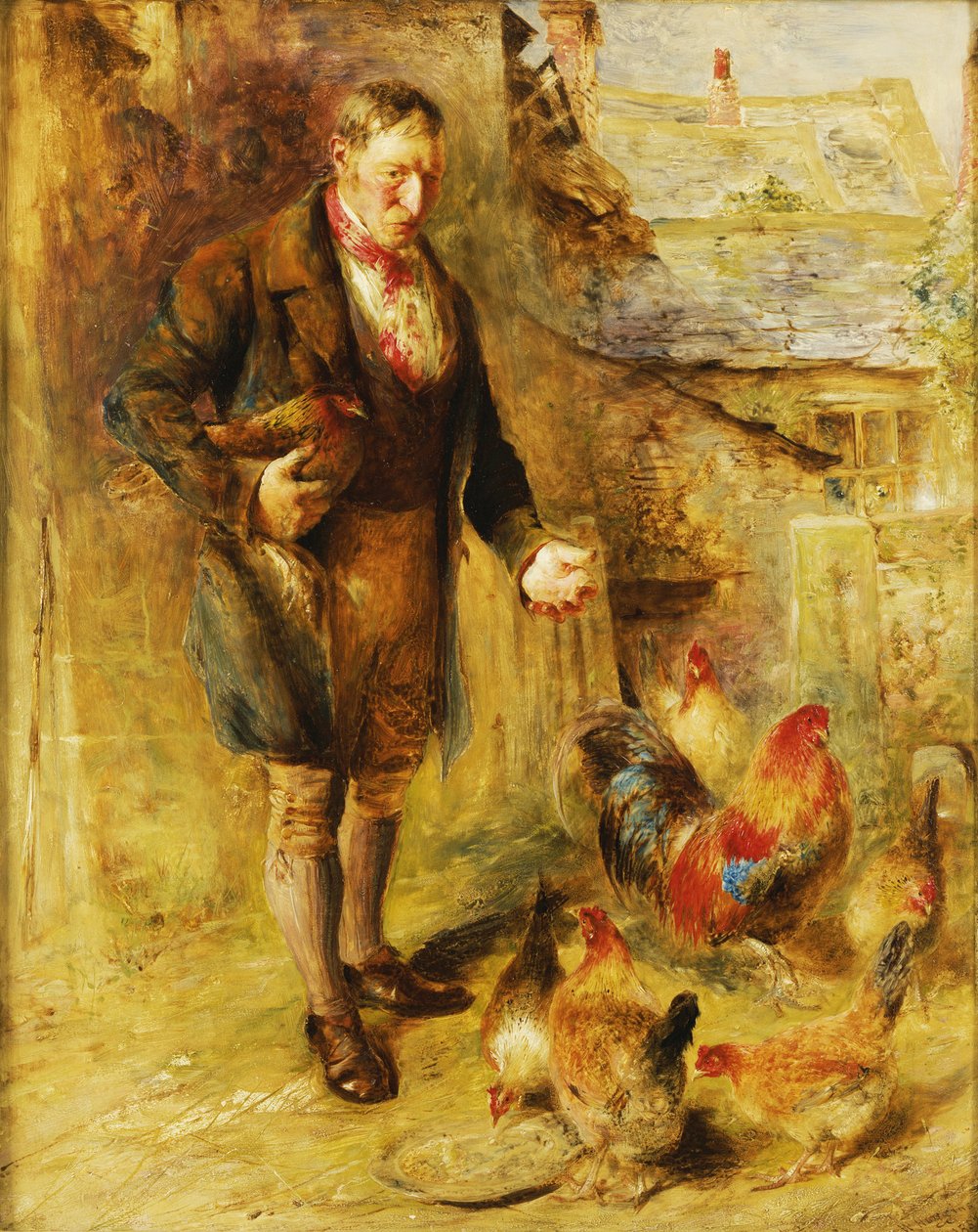 38 yaşında, Tavuklu Otoportre by William Huggins