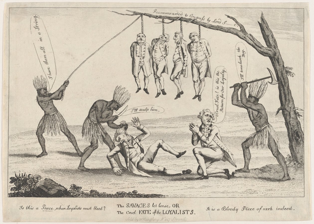 Vahşiler Serbest Bırakın veya Sadıkların Zalim Kaderi, 1783. by William Humphrey