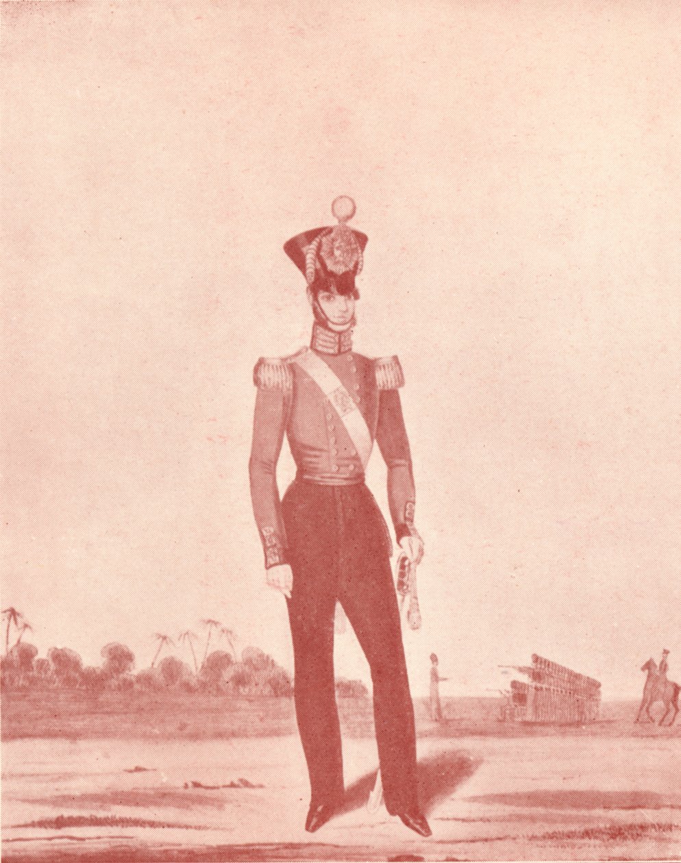 Hattaki Madras Ordusu Piyade Memurları, c1837-1843, 1909 by William Hunsley