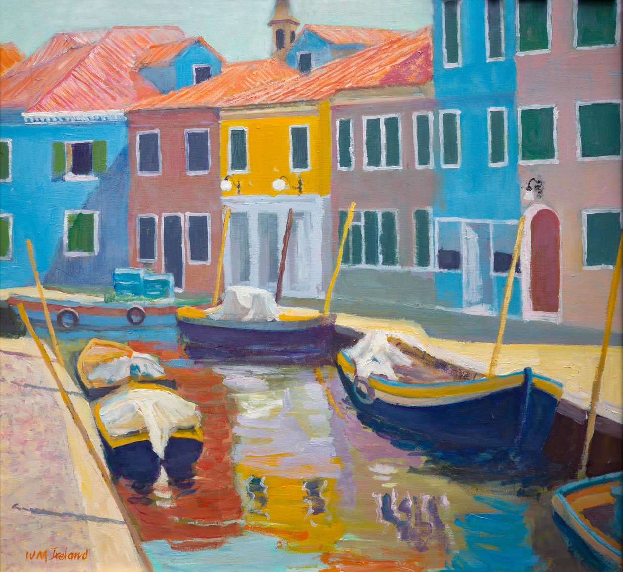 Burano, Venedik (gemide petrol) by William Ireland