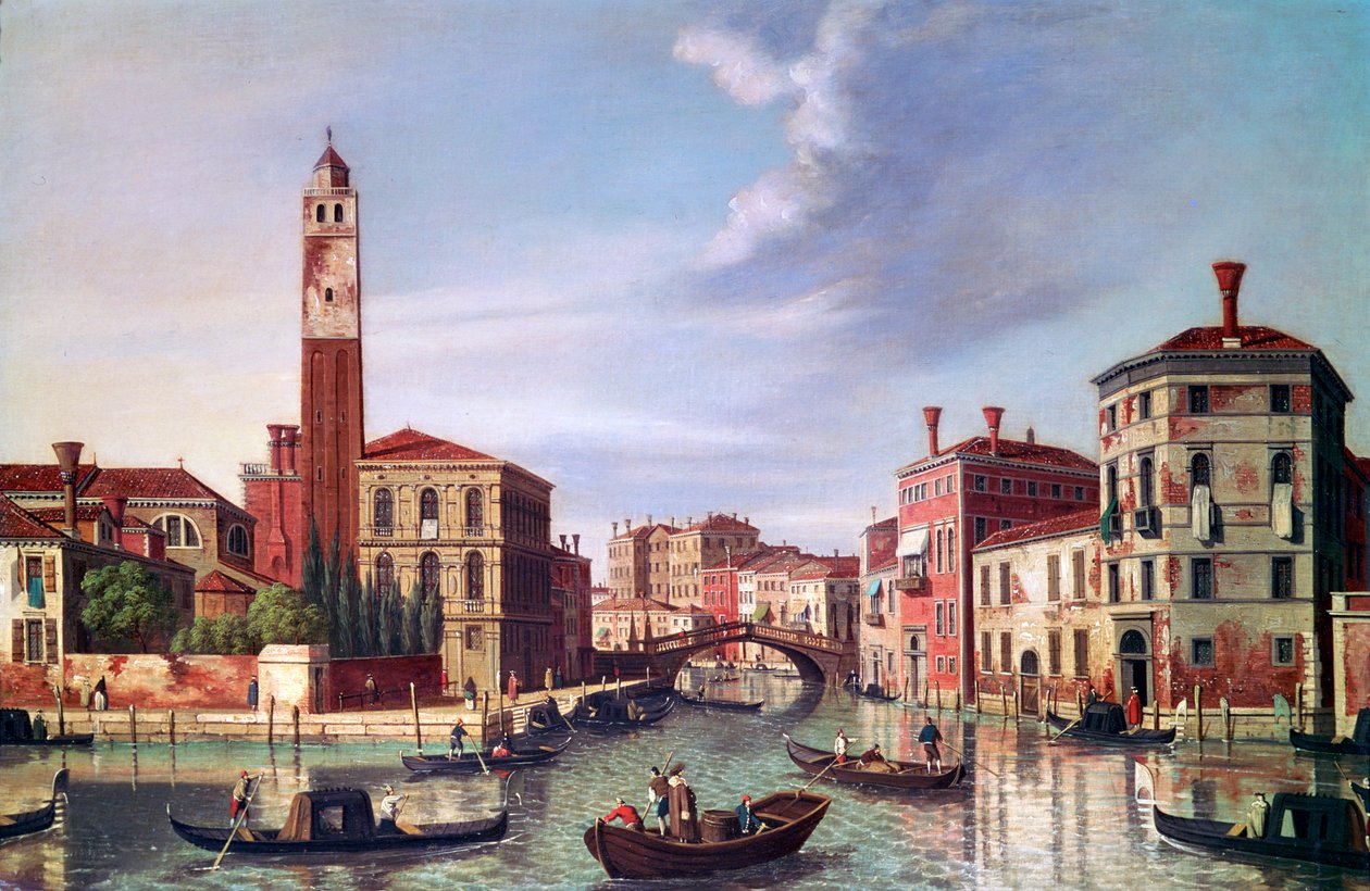 Palazzo Labia, Cannaregio Kanalı, c1750-1771 by William James