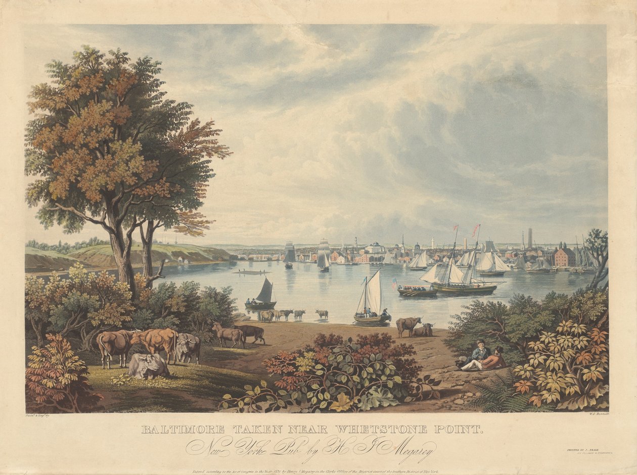 Baltimore Whetstone Point yakınlarında çekildi by William James Bennett