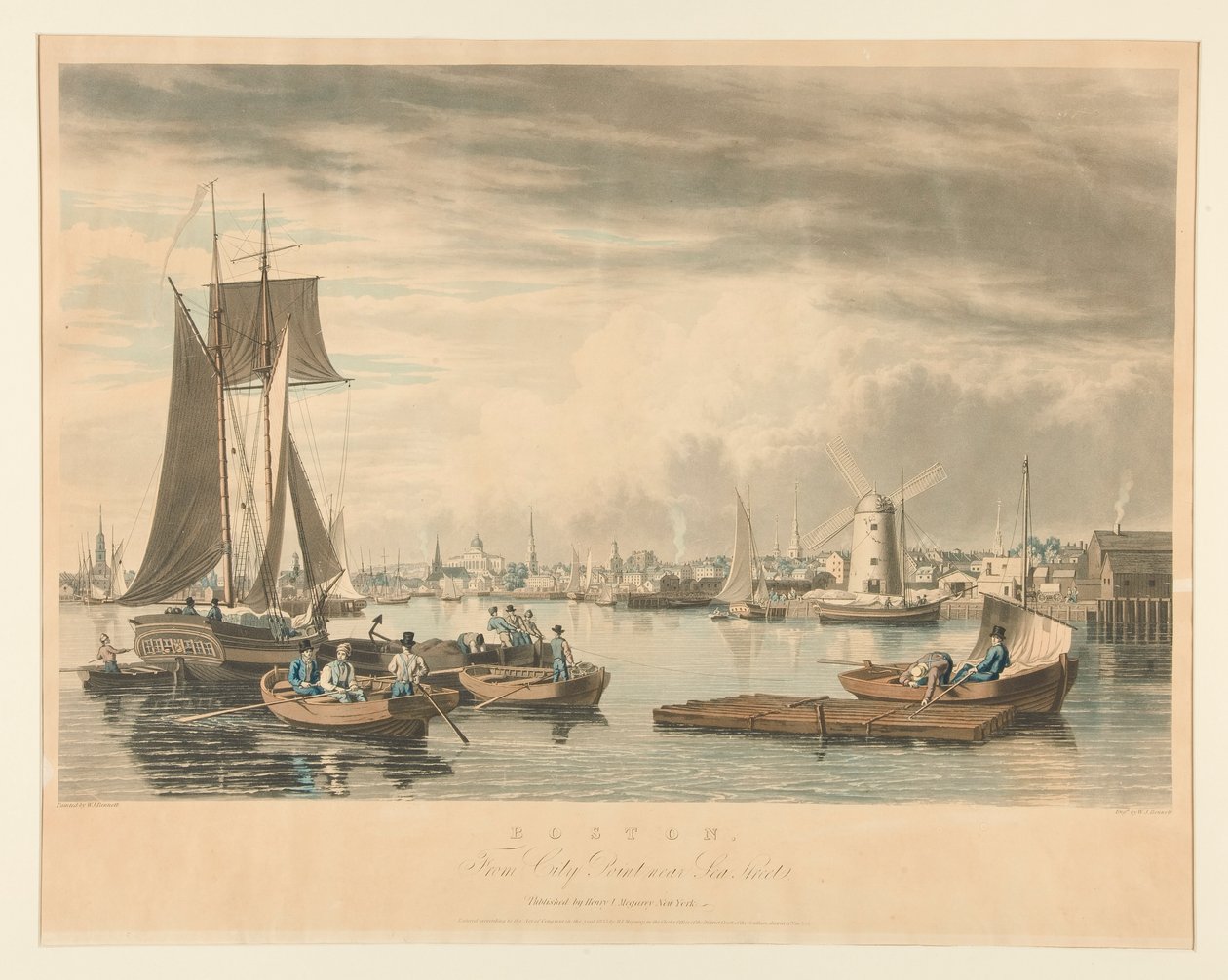 Boston / Deniz Caddesi Yakınındaki Şehir Noktasından by William James Bennett