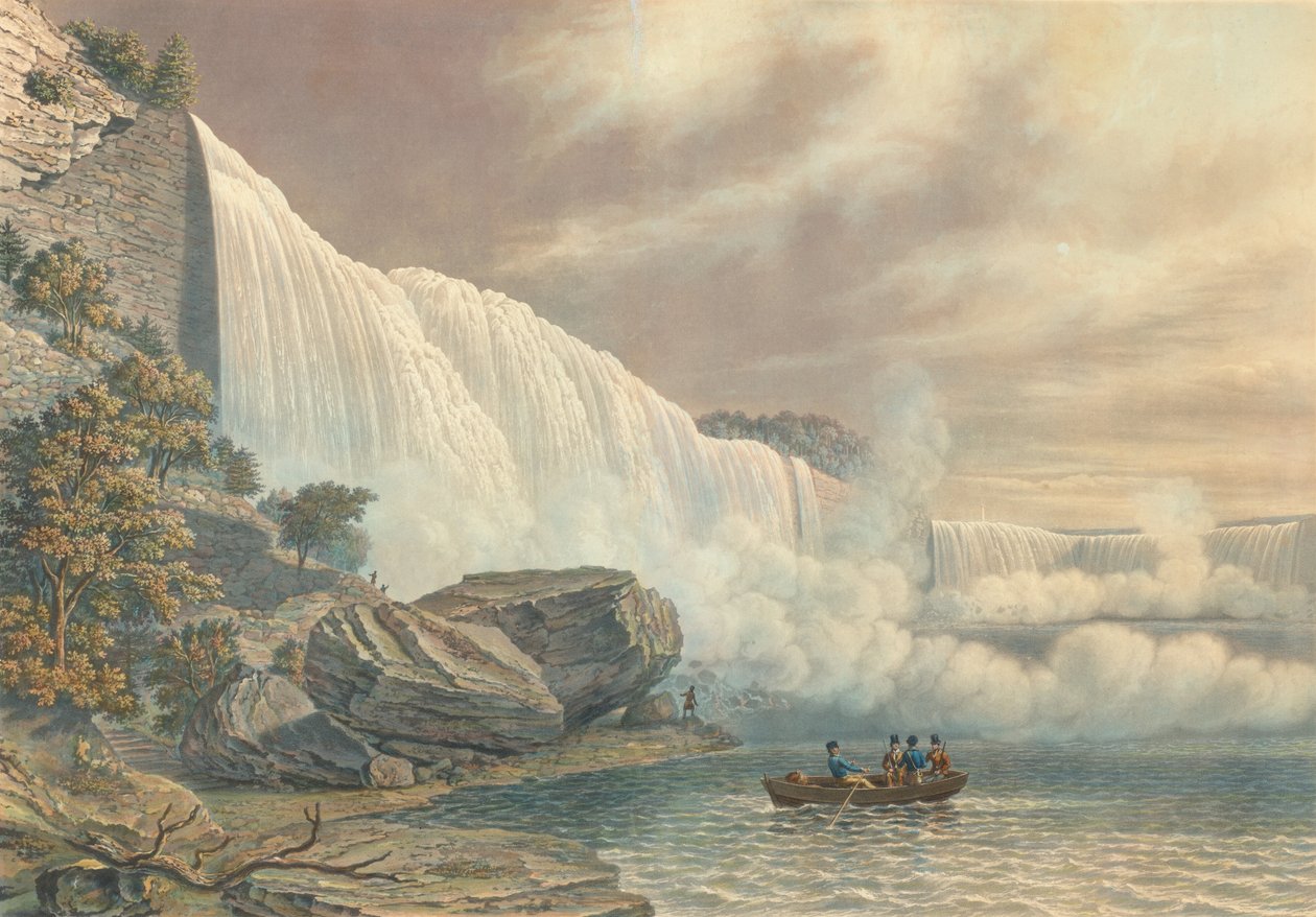 Amerikan Yakasından Niagara Şelalesi, 1840
