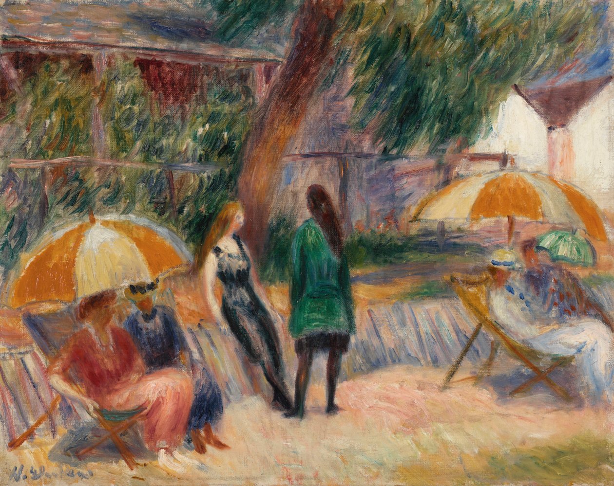 Figürlü Plaj, Bellport by William James Glackens