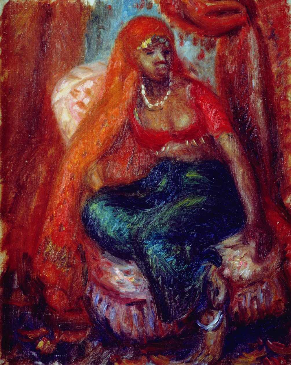 Kostümlü siyah kadın by William James Glackens