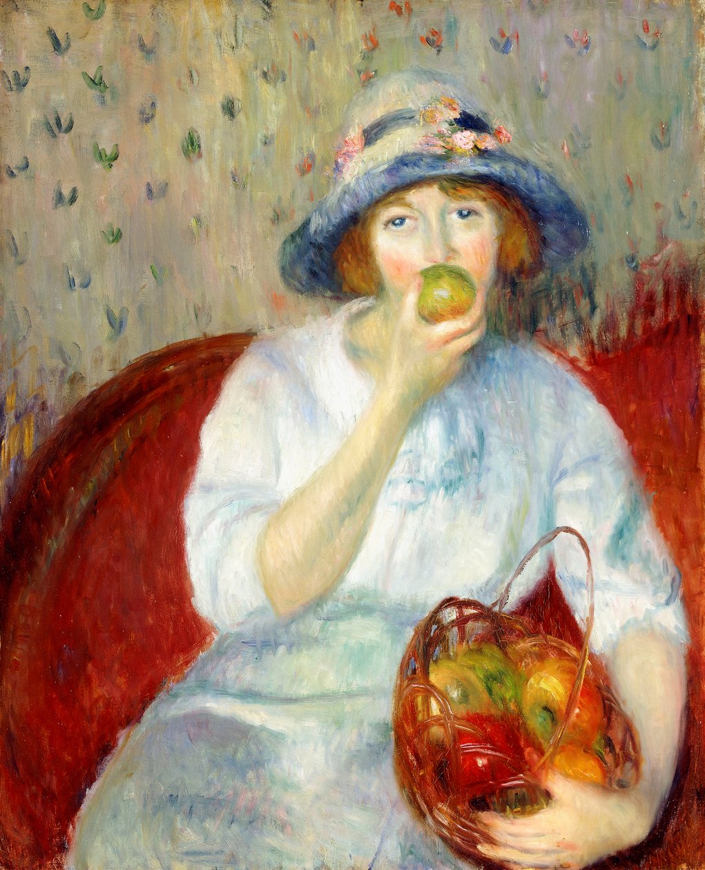 Yeşil Elmalı Kız by William James Glackens