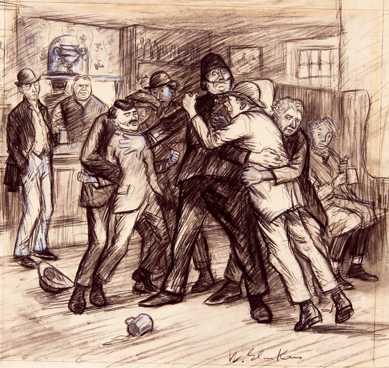 Onları Ayrı Tutmak İçin Dördümüz Gerekti by William James Glackens