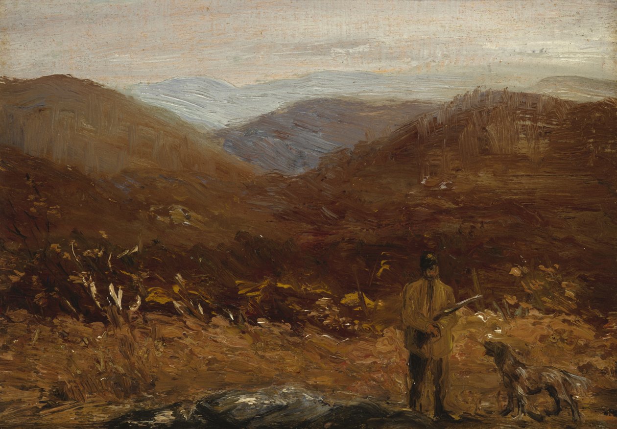 Avcı Köpekli Adam by William James Glackens