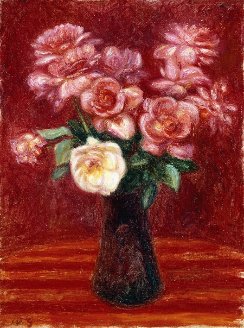 Pembe güller by William James Glackens
