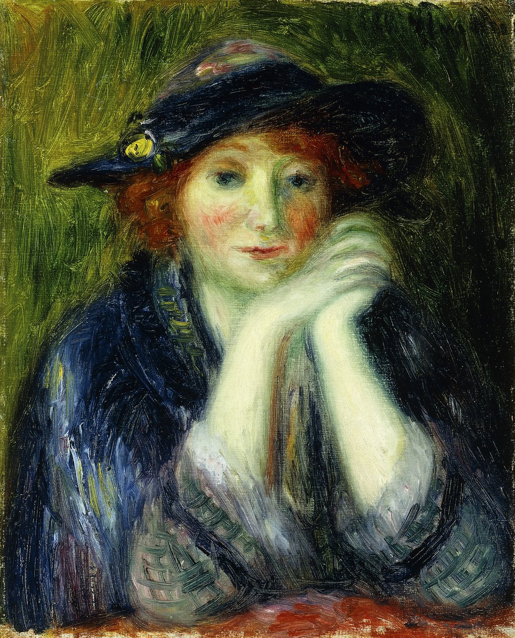 Bir Sanatçının Modelinin Portre Çalışması by William James Glackens