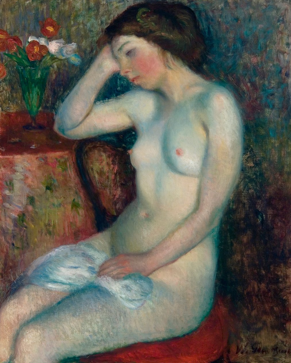 Uyuyan kız by William James Glackens