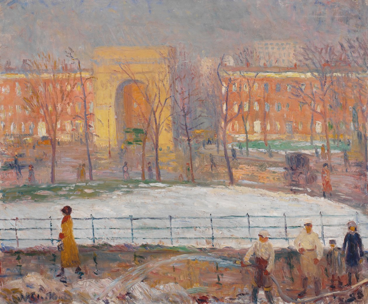 Sokak Temizleyicileri, Washington Meydanı by William James Glackens