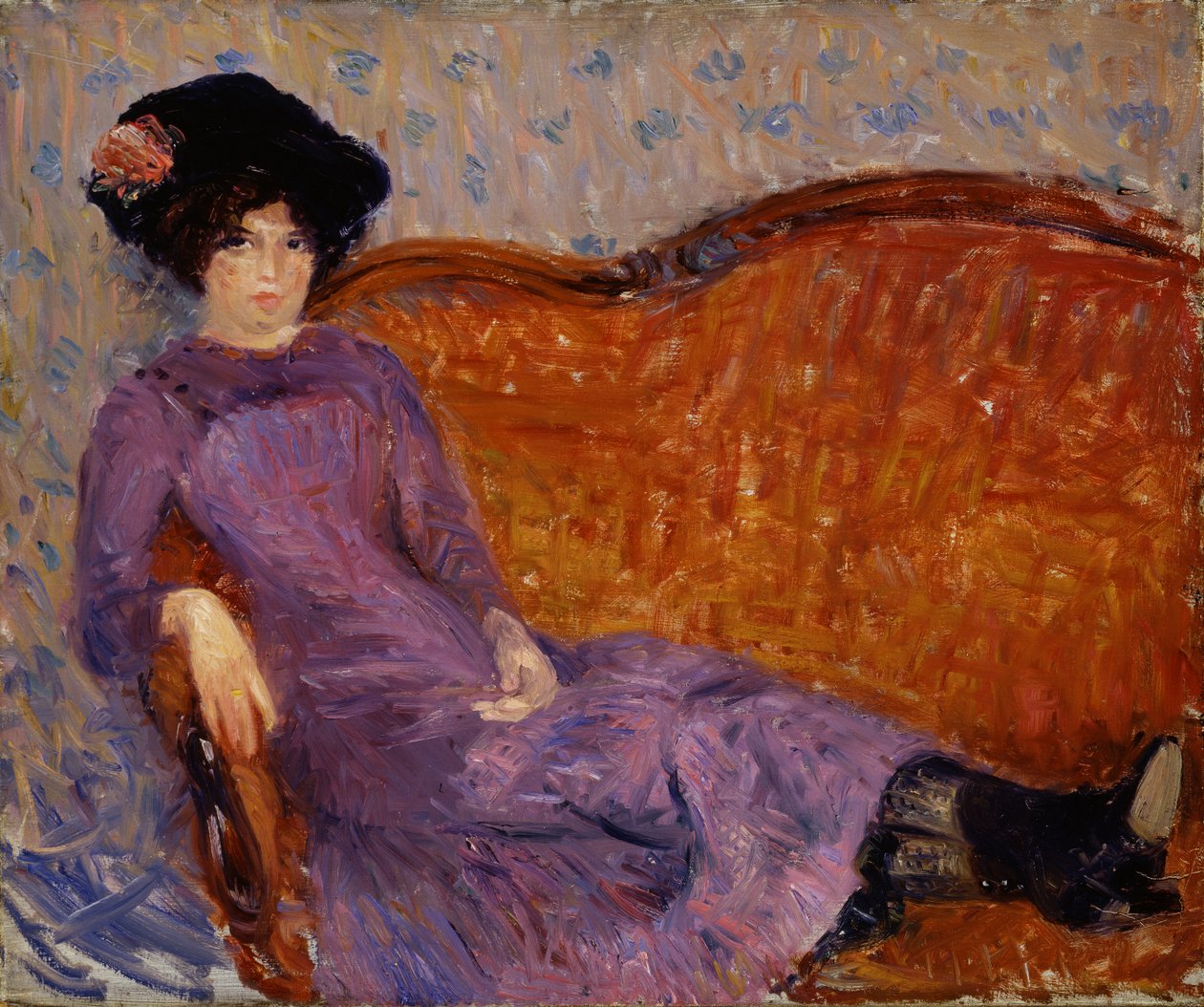 Mor Elbise, 1908-1910. by William James Glackens