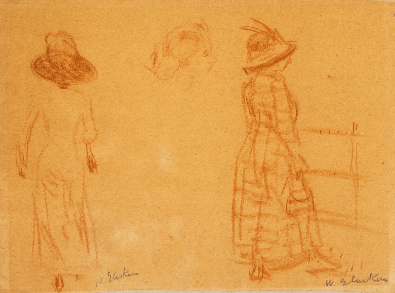 iki kadın ve kadın başkanı by William James Glackens