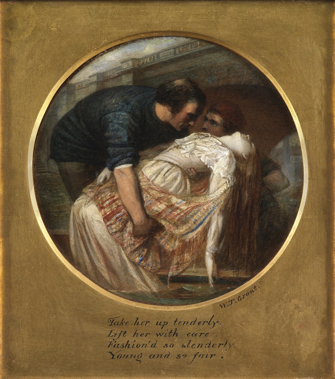 İç Çekme Köprüsü (panelde yağ) by William James Grant