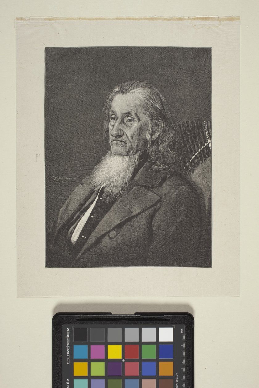 Allan Wardner'ın Portresi (mürekkep, kalem, kurşun kalem) by William James Linton