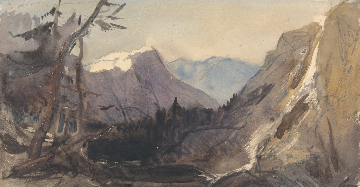 Alp Manzarası, muhtemelen Matterhorn by William James Muller