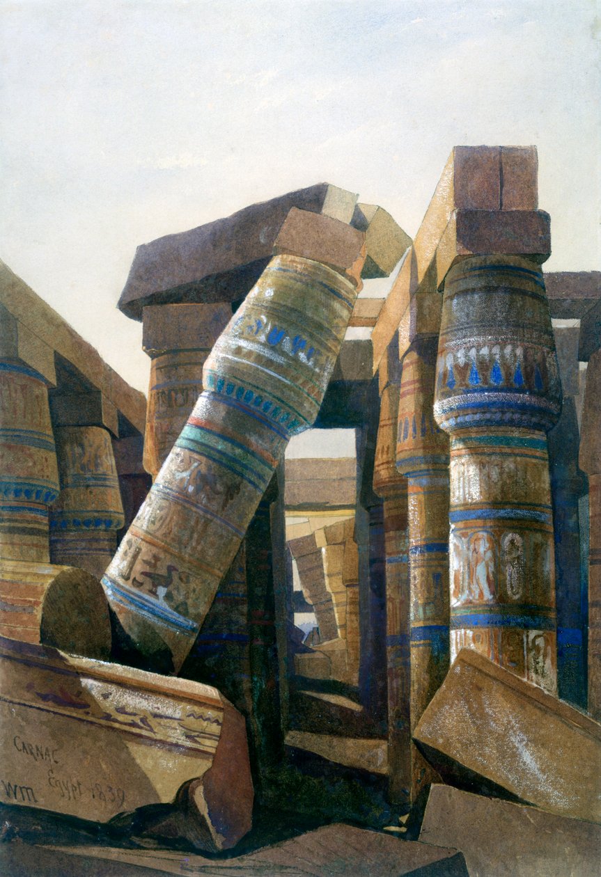 Sütunlar Salonu, Carnac, 1839 by William James Muller