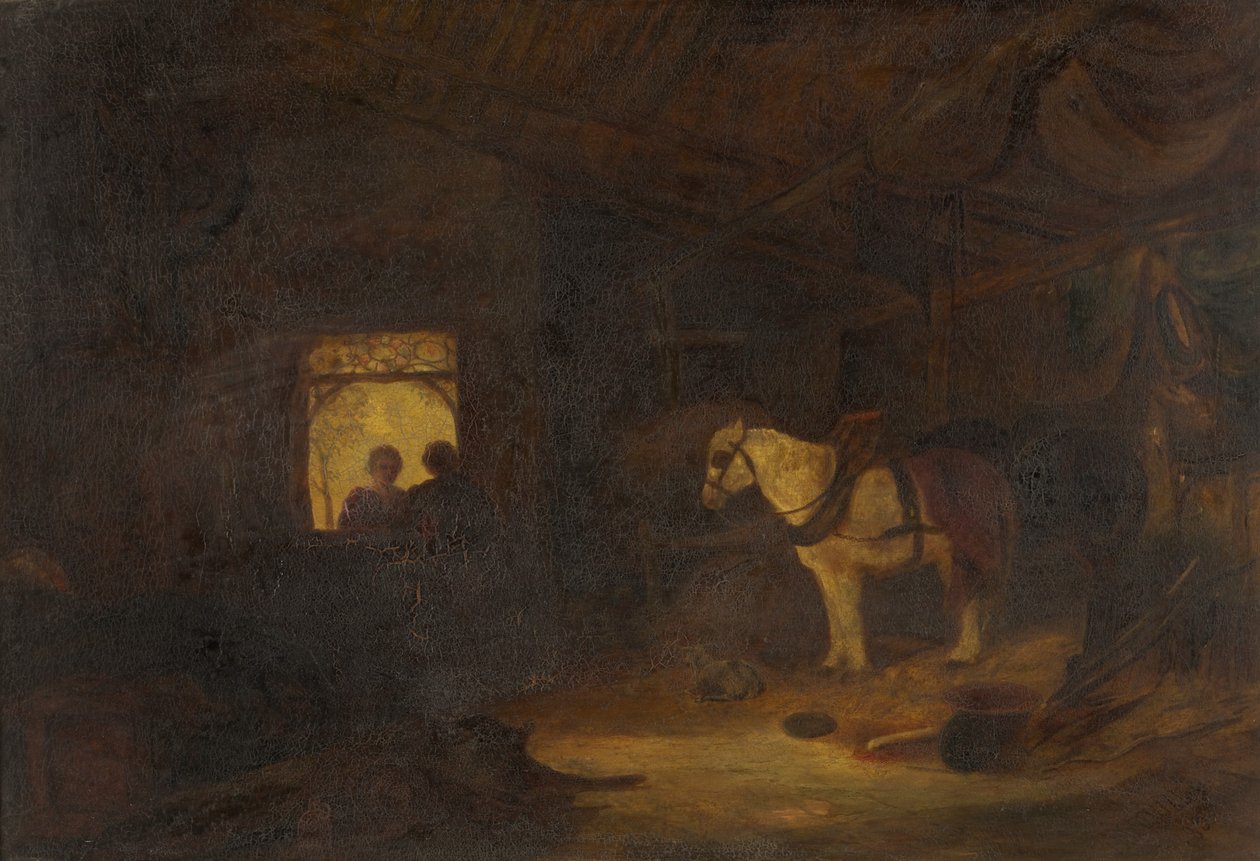 Stable Interior by William James Muller