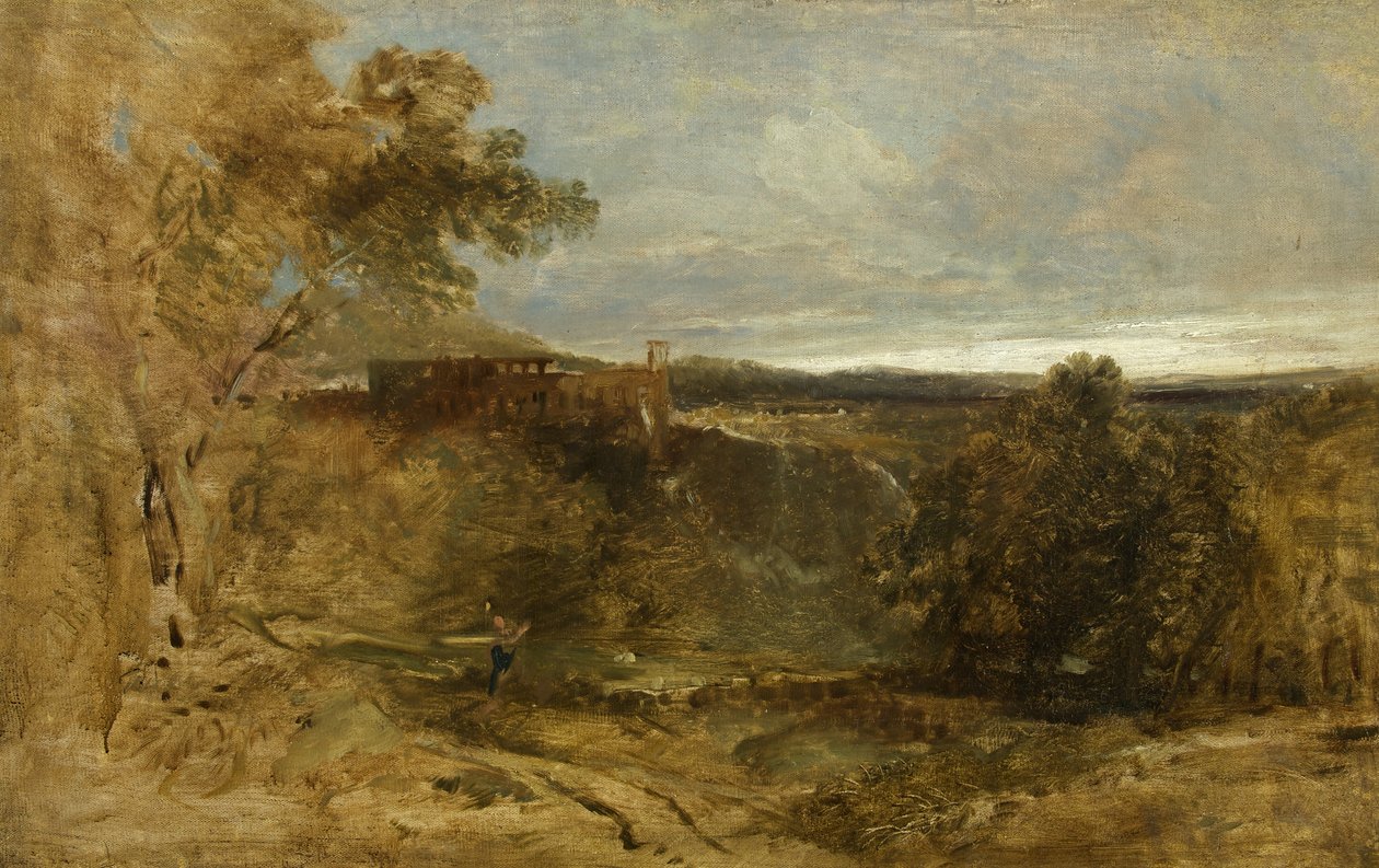 Tivoli - Bir Eskiz, c.1835 (tuval üzerine yağlı boya) by William James Muller