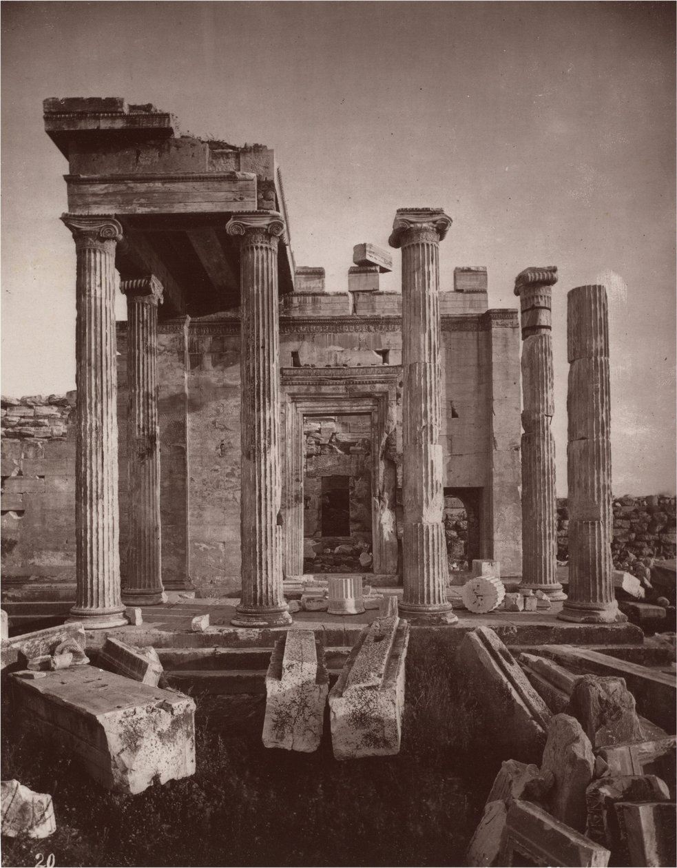 Atina Akropolisi, levha 20 by William James Stillman