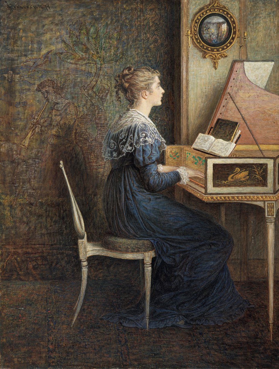 Eski Bir Şarkı, 1874. by William John Hennessy