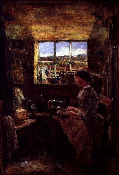 Bir Yazlık Mutfağında Patates Soyma by William Joseph J.C. Bond