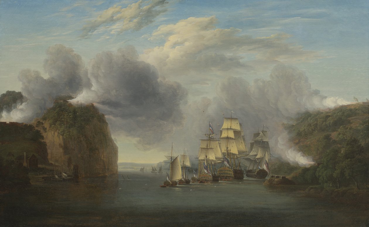 Hudson Nehri Geçidini Zorlamak, 1835 by William Joy