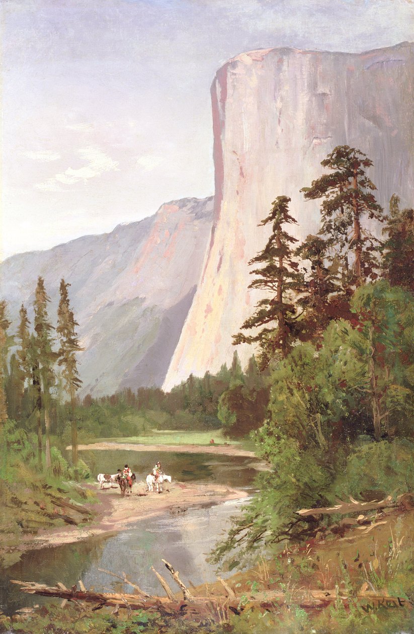El Capitan, Yosemite Vadisi by William Keith