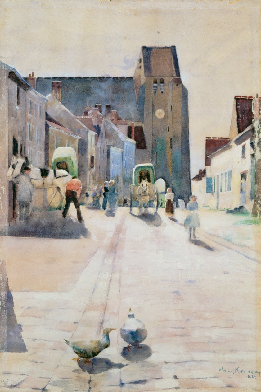 Ana Cadde, Grez-sur-Loing, 1884 by William Kennedy