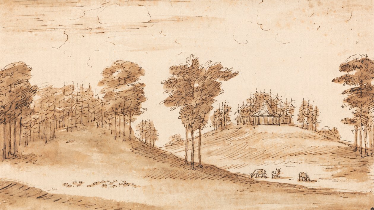 Bir Geyik Parkında Bir Köşk İçin Tasarım by William Kent
