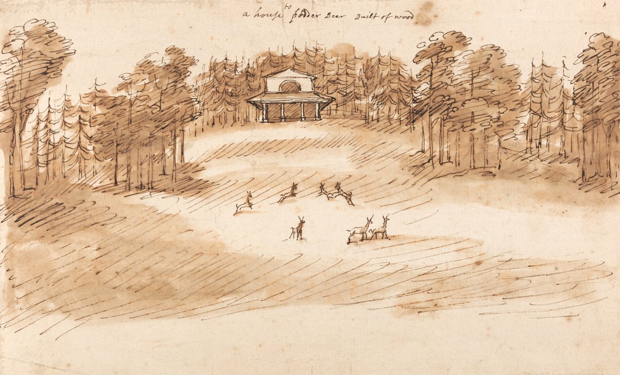 Bir Geyik Parkında Bir Köşk İçin Tasarım by William Kent