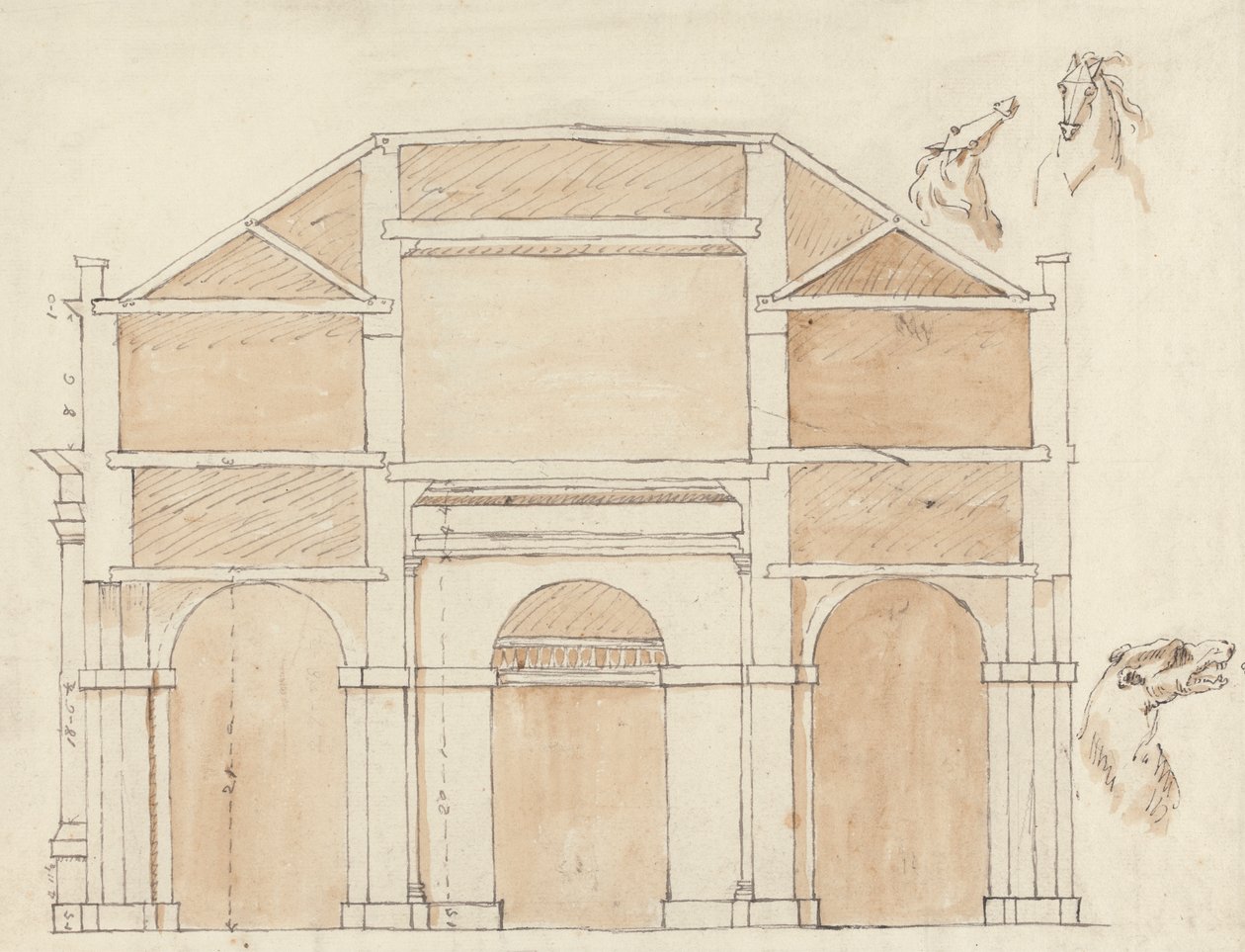 King's Mews, Charing Cross, Londra: Bölüm by William Kent