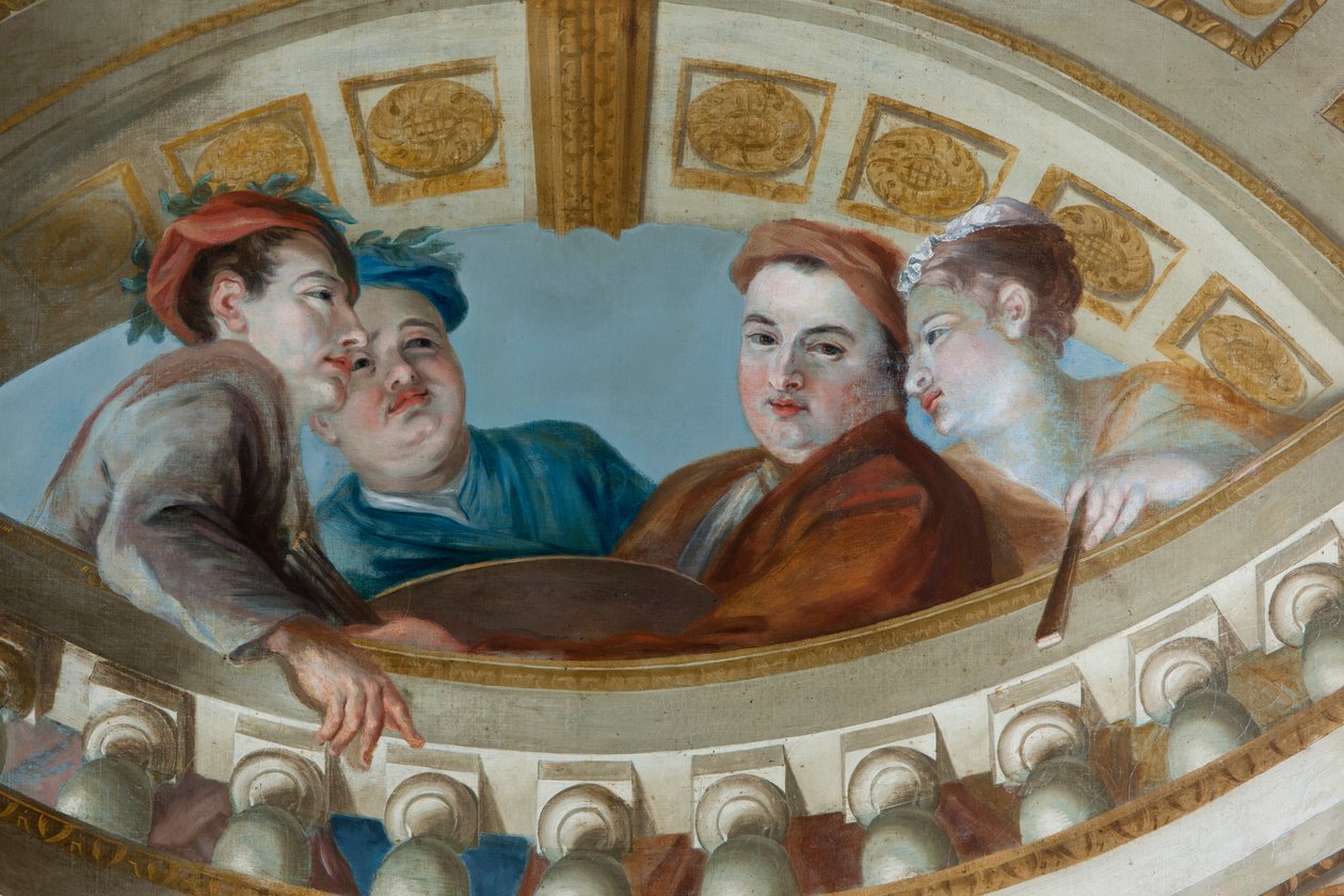 King's Merdiven tavanı, Kensington Sarayı, Londra by William Kent