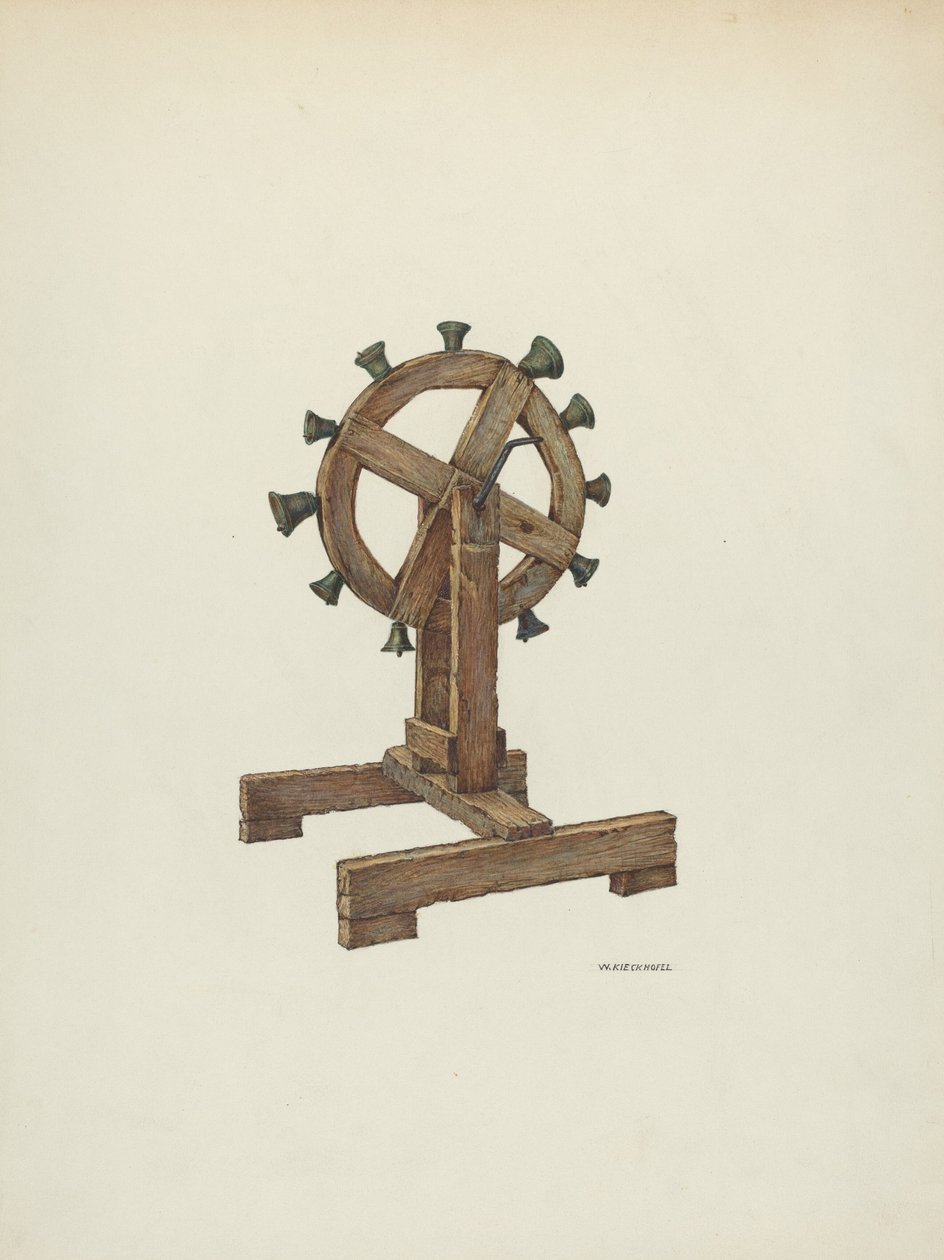 Tekerlekli Altar Çanları, c. 1941. by William Kieckhofel