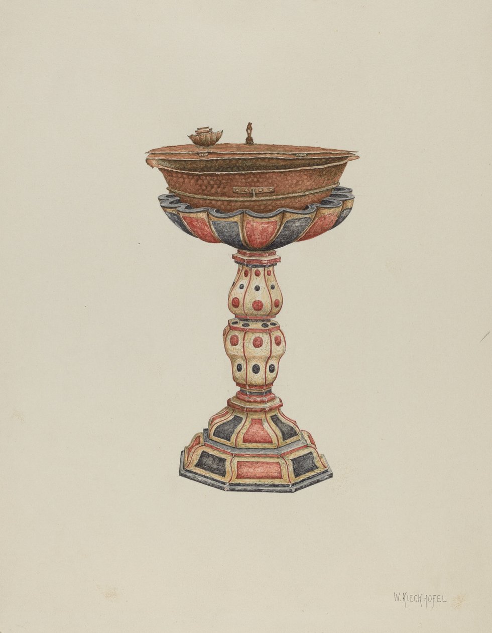 Vaftiz Yazı Tipi ve Standı, c. 1939. by William Kieckhofel
