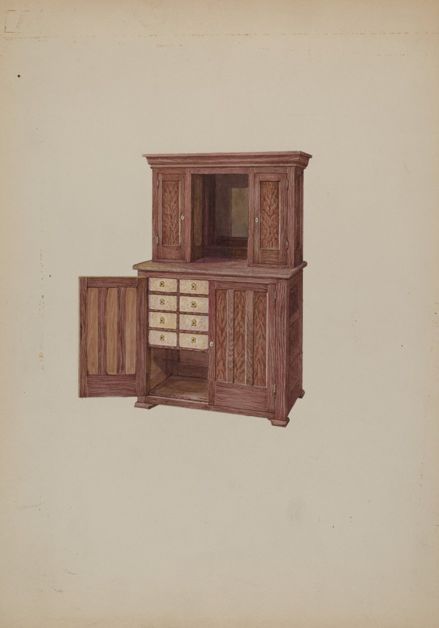 Dolap, Fildişi Anahtar Delikli, c. 1937. by William Kieckhofel