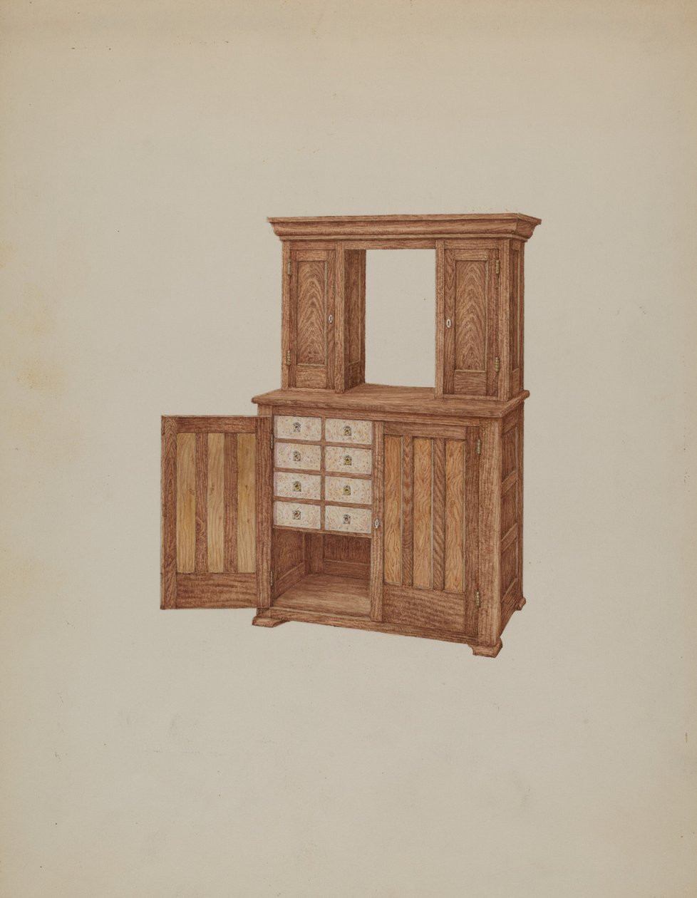 Dolap, Fildişi Anahtar Delikli, c. 1937. by William Kieckhofel