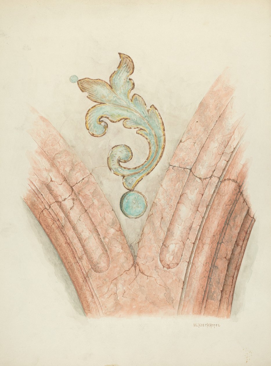 Tavan Dekorasyonu, c. 1940. by William Kieckhofel