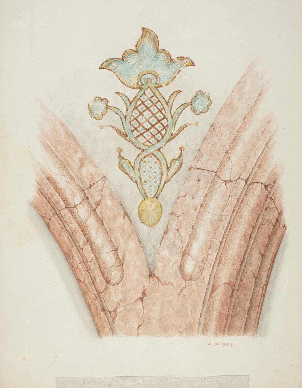 Tavan Süslemeleri, c. 1940. by William Kieckhofel