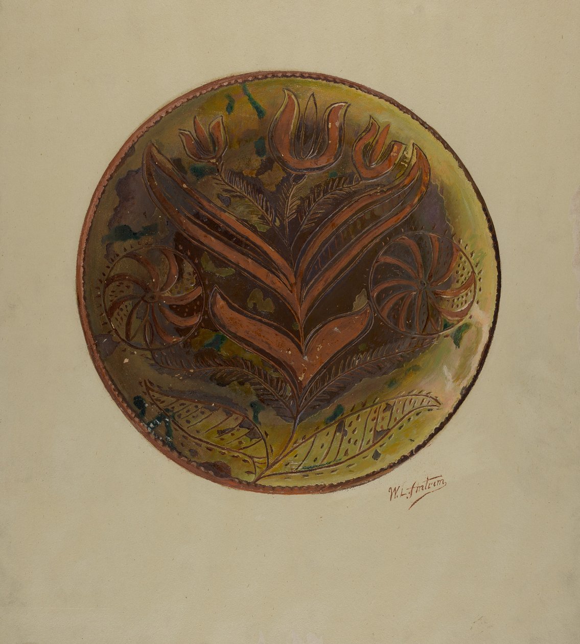 Pa. Alman Plakası, c. 1937. by William L Antrim