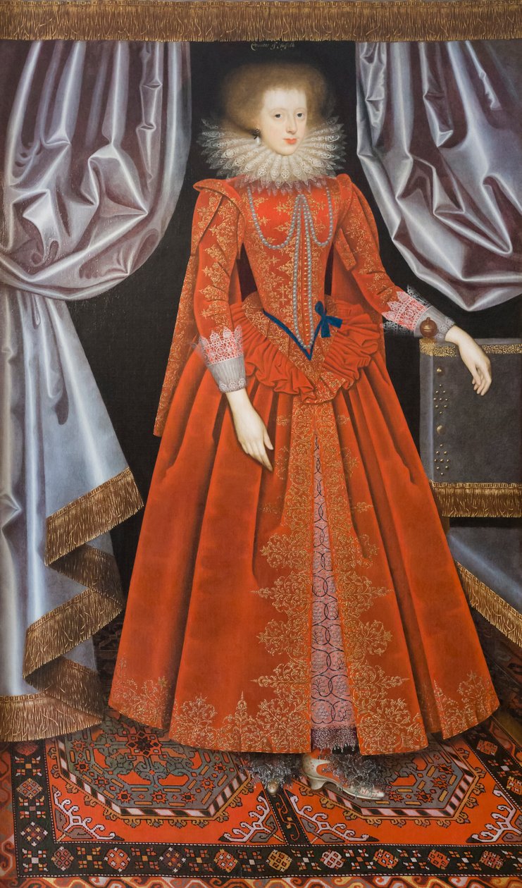 Catherine Knevet, Suffolk Kontesi, 1615 dolaylarında (resim) by William Larkin